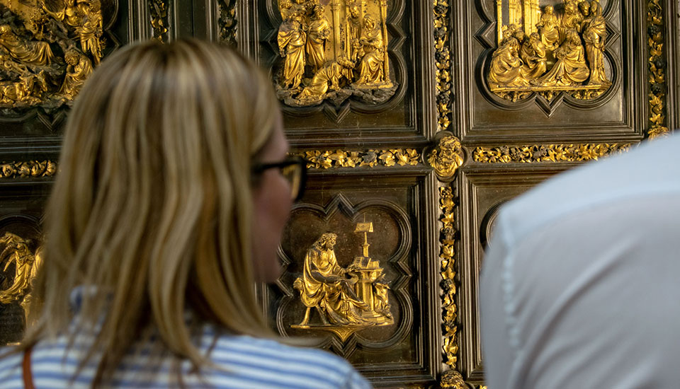 The gate of the Baptistery